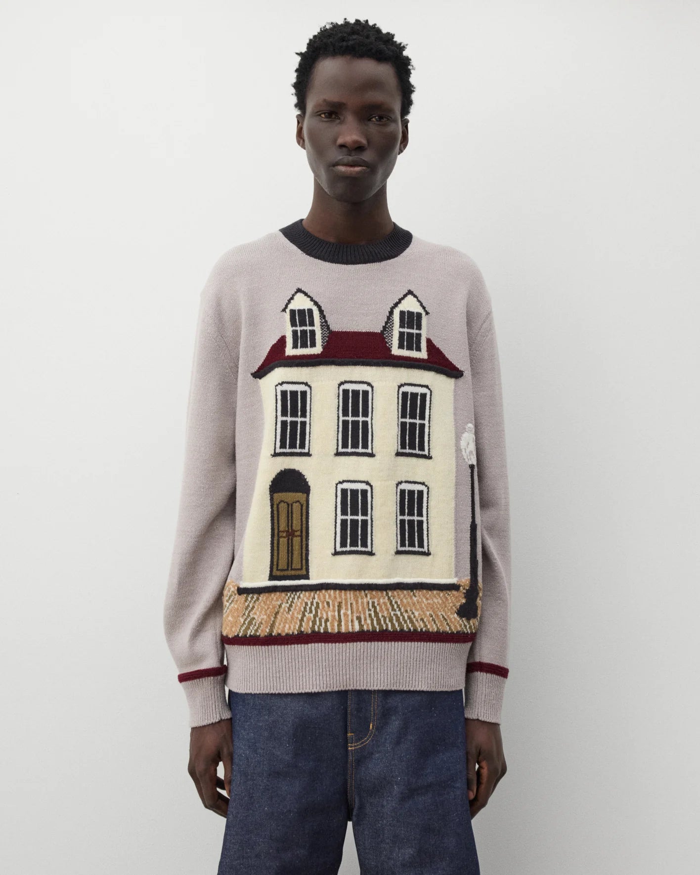 Junya Watanabe Men's House Knit Sweater Beige