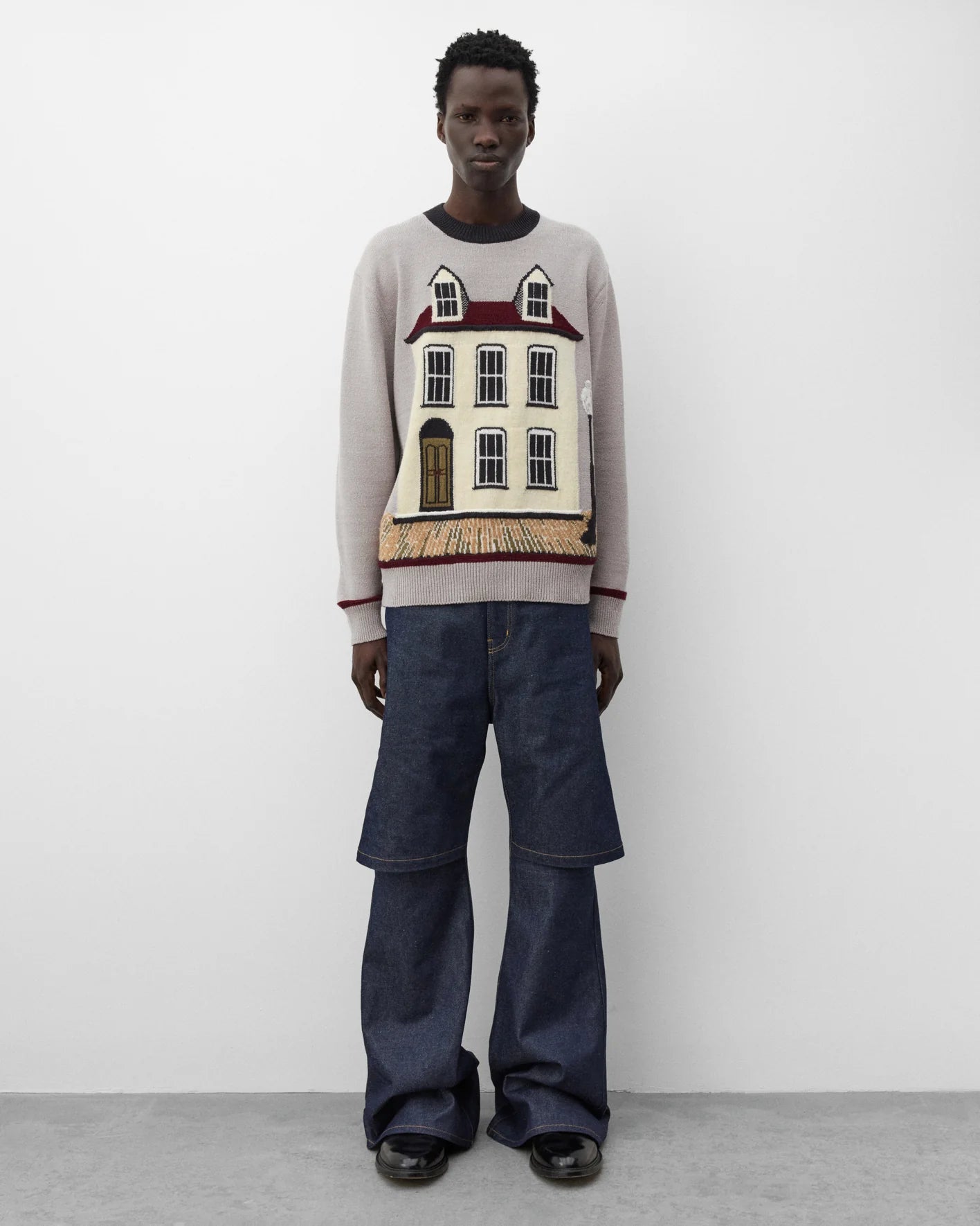 Junya Watanabe Men's House Knit Sweater Beige