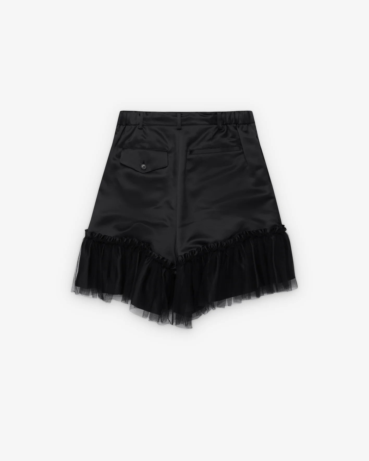 Women's Tulle Trim Shorts black
