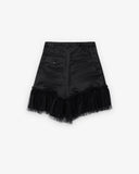 Women's Tulle Trim Shorts black