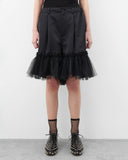 Women's Tulle Trim Shorts black