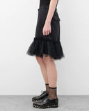 Women's Tulle Trim Shorts black