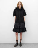 Women's Tulle Trim Shorts black