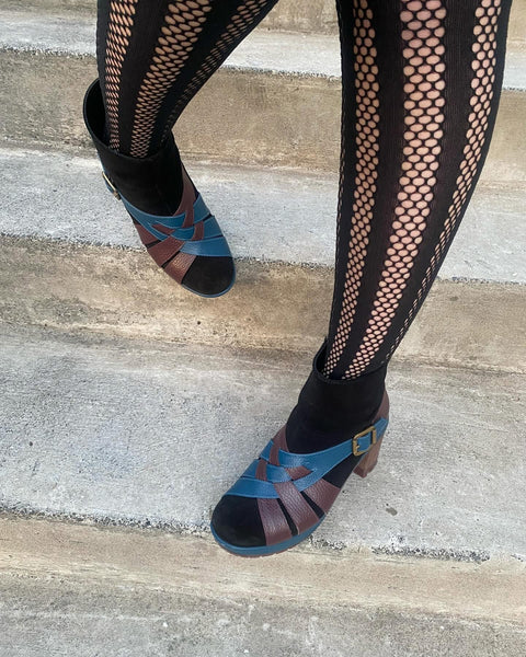 KR1801 opt.14 Blue multi w/ rubber sole