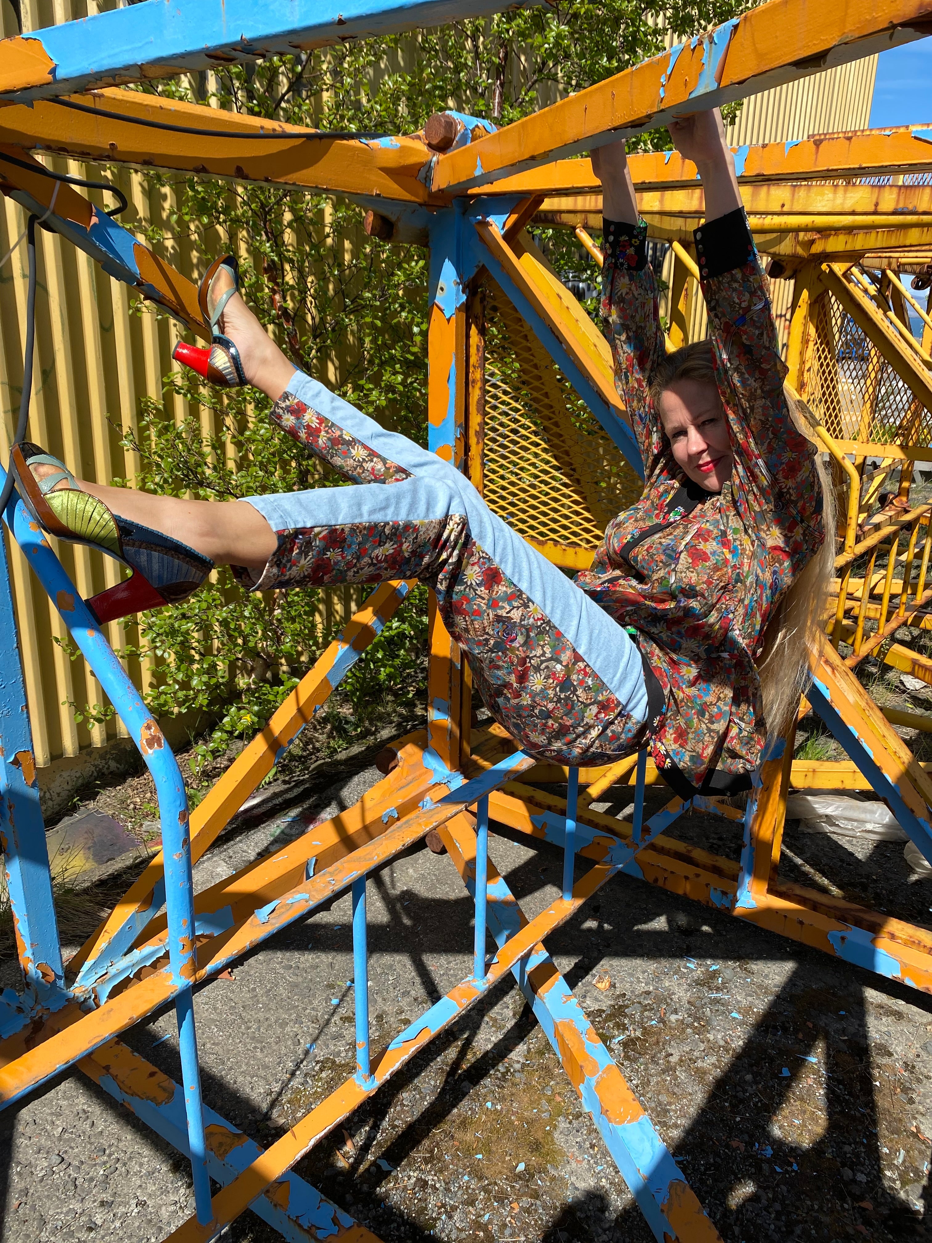 PATSY denim Pants blue/um auðugan garð að gresja