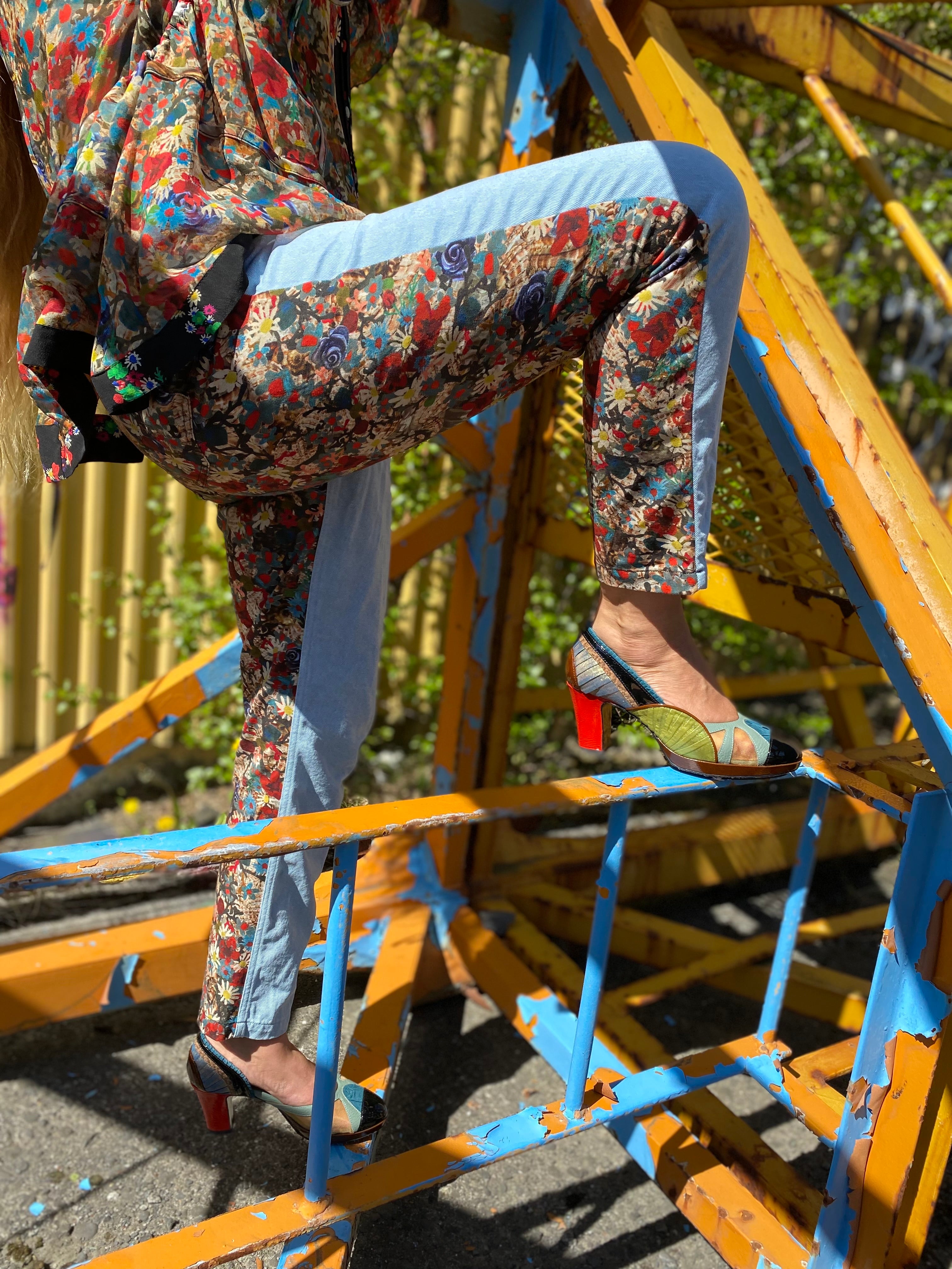 PATSY denim Pants blue/um auðugan garð að gresja