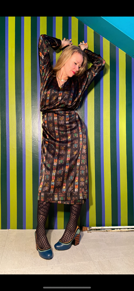 Jazz wrap dress Silksatin