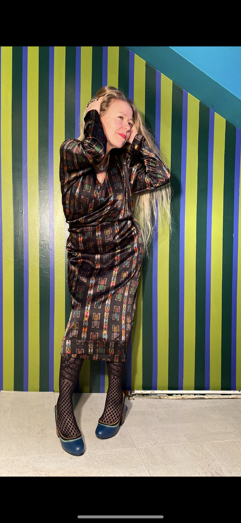Jazz wrap dress Silksatin