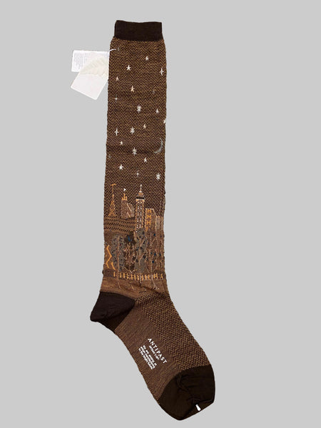 ANTIPAST City Scape Highsock brown