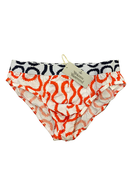 SQUIGGLE JERSEY SLIP - White/Red