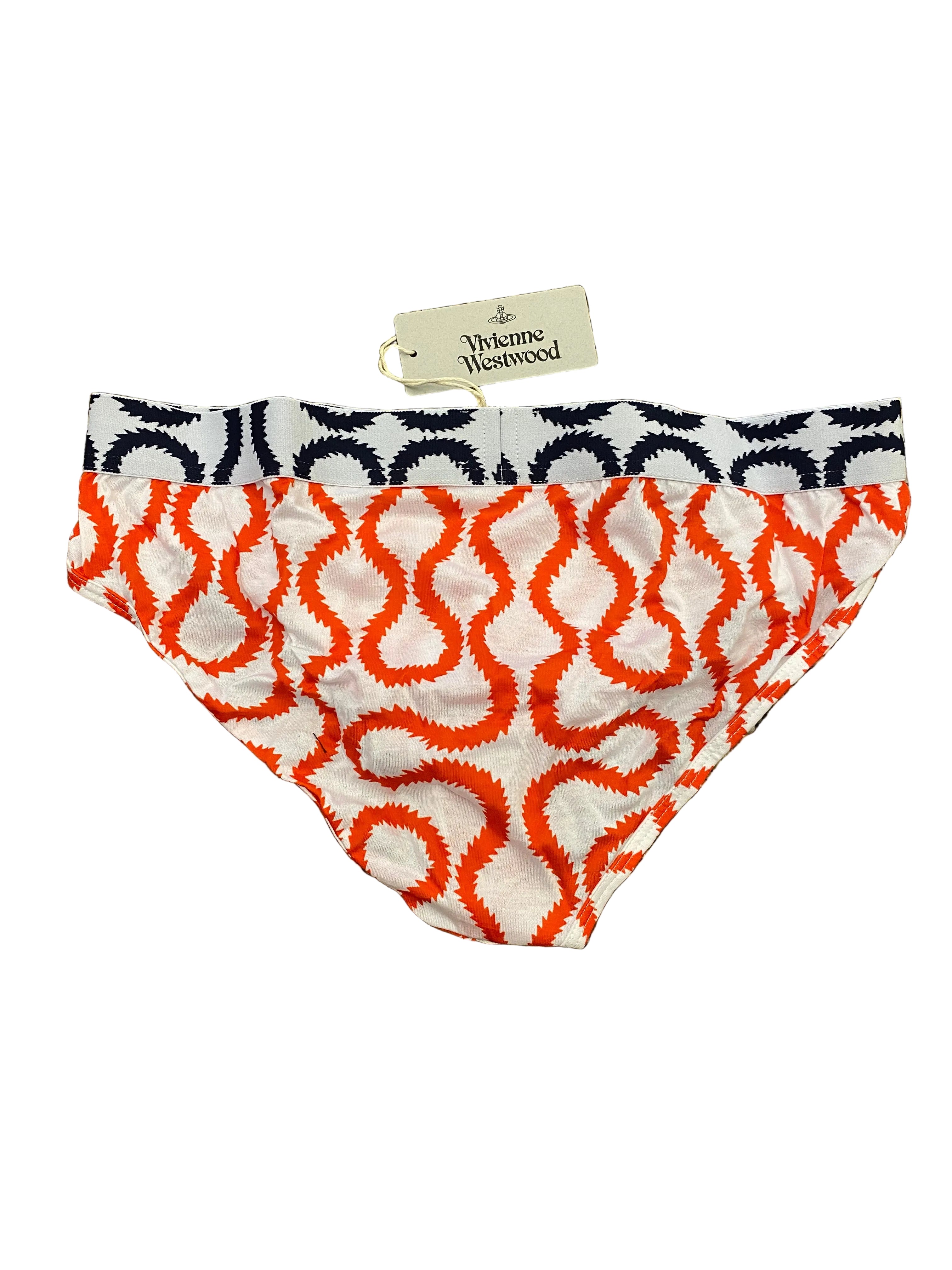 SQUIGGLE JERSEY SLIP - White/Red