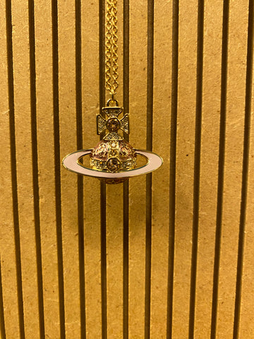 Roxanne pendant Gold/Light peach