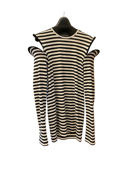 Junya Watanabe Stripe white/black long sleeve