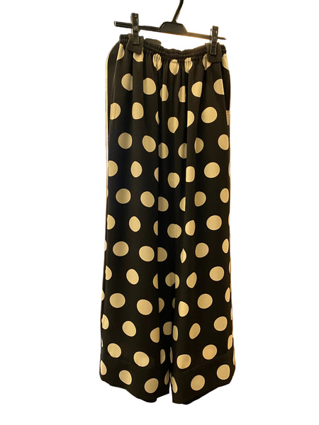 Junya Watanabe  Wide Leg Cuffed Trousers Polka Dot
