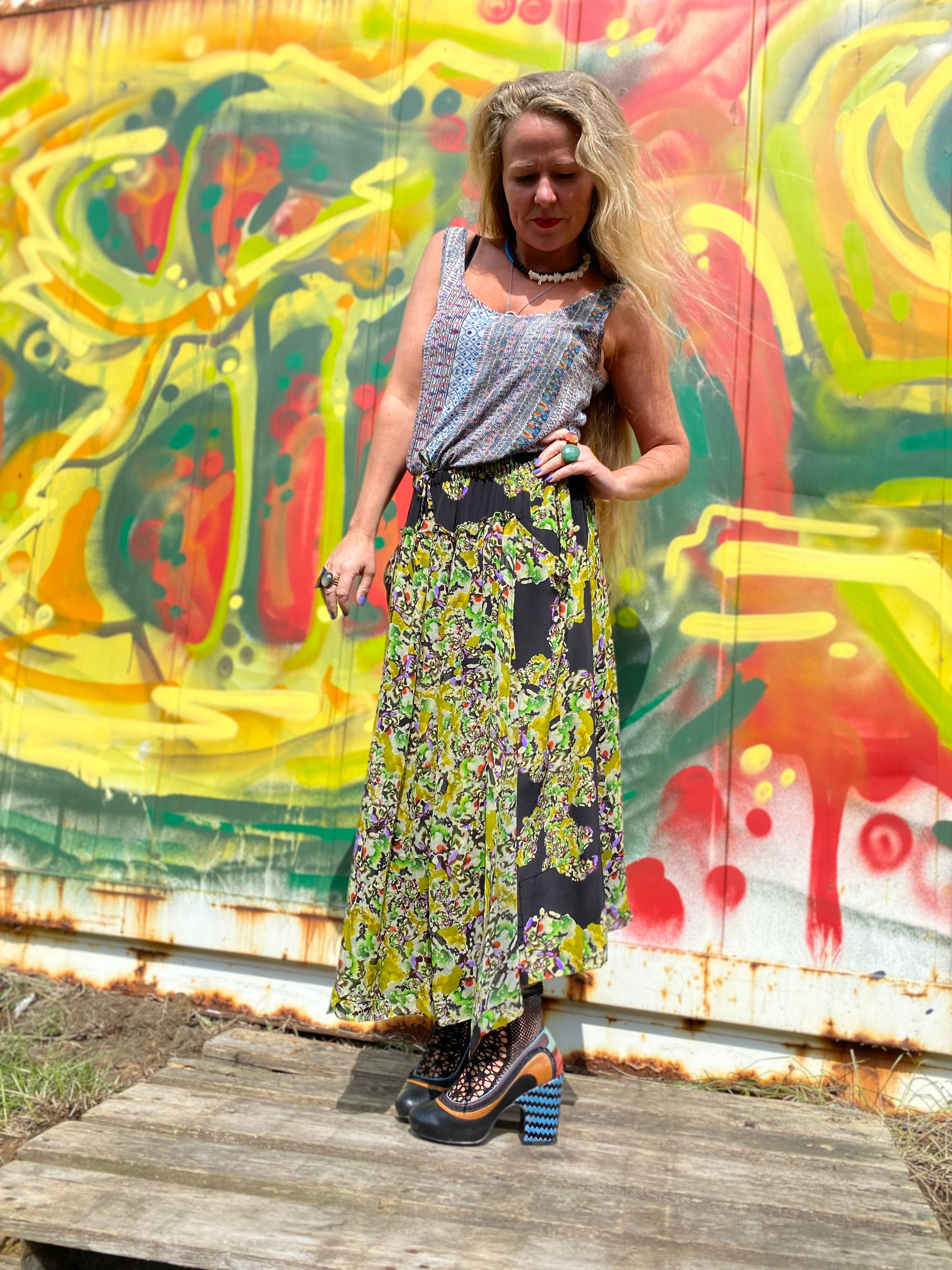 AMARA skirt- Dulblóm+Dulskin