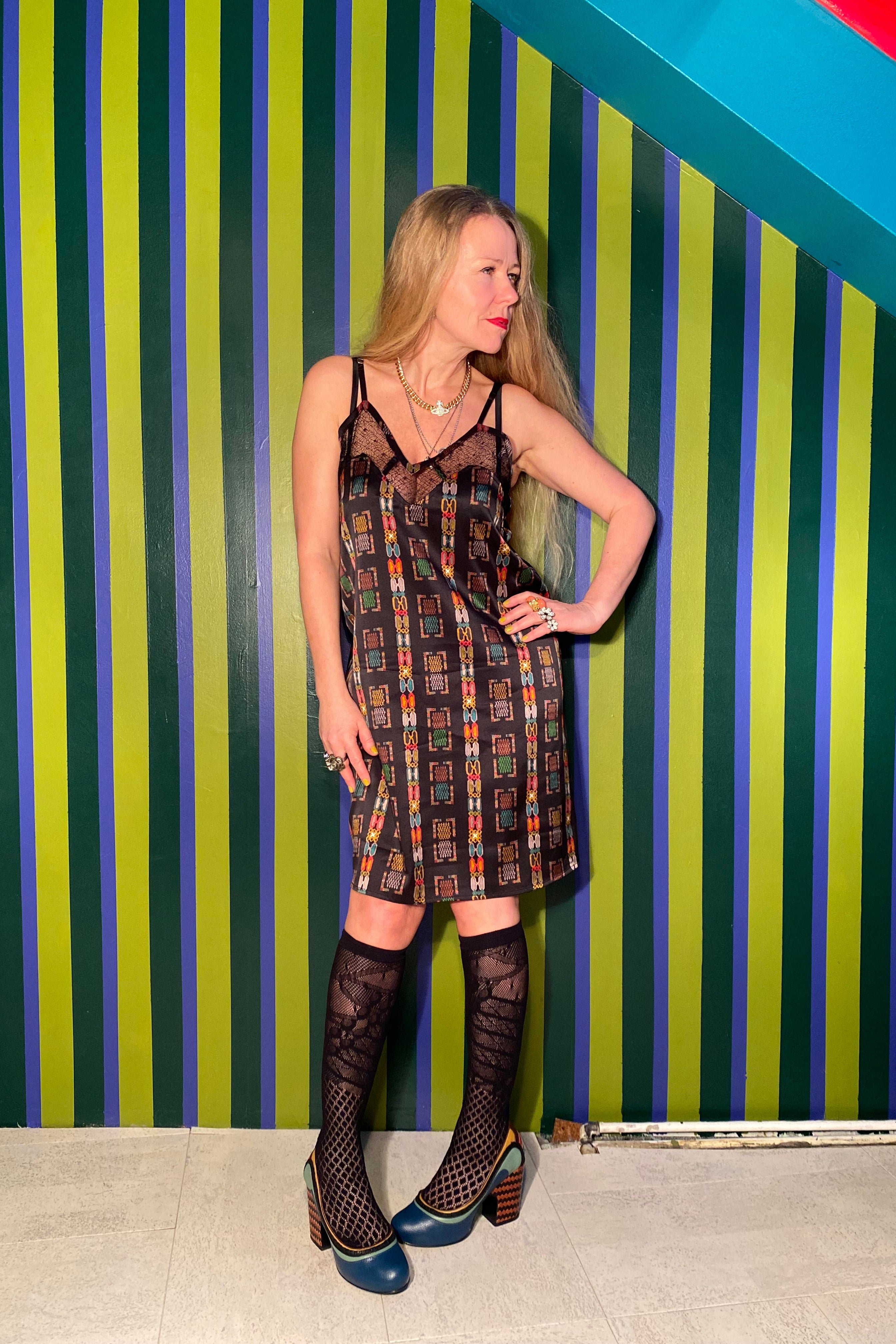Norma slip dress Silksatin - Dulróf