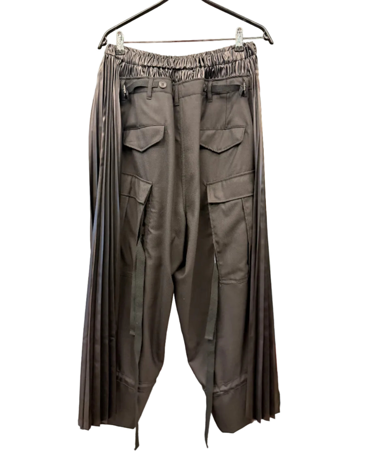 Junya Watanabe Pleated-Side Cargo Trousers – Black