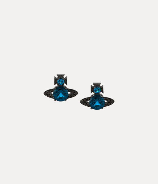 ISMENE Earrings Ruthenium/blue