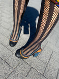 Black with multi colored details