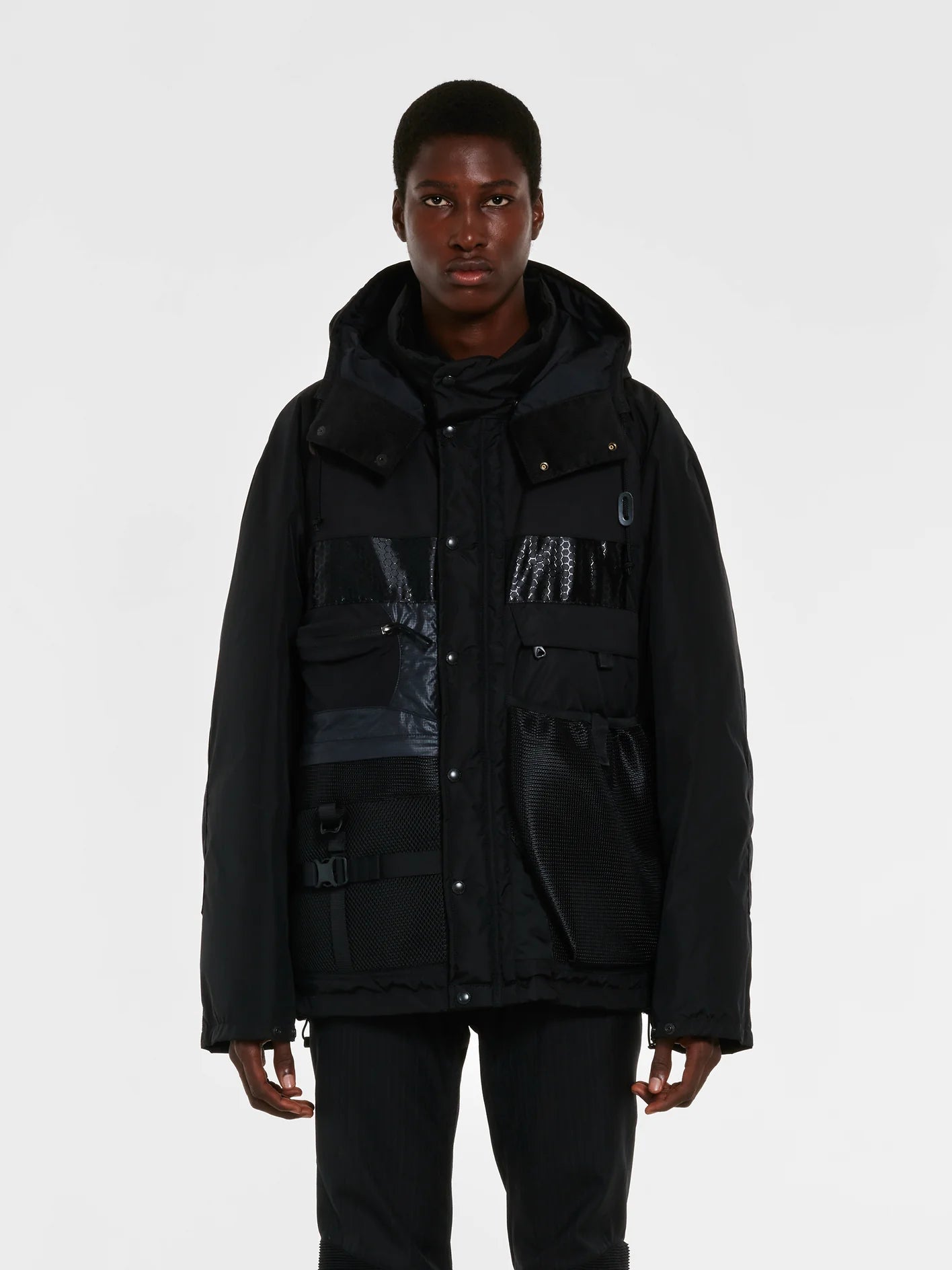 Junya Watanabe MAN -Nylon Ripstop Parka Black