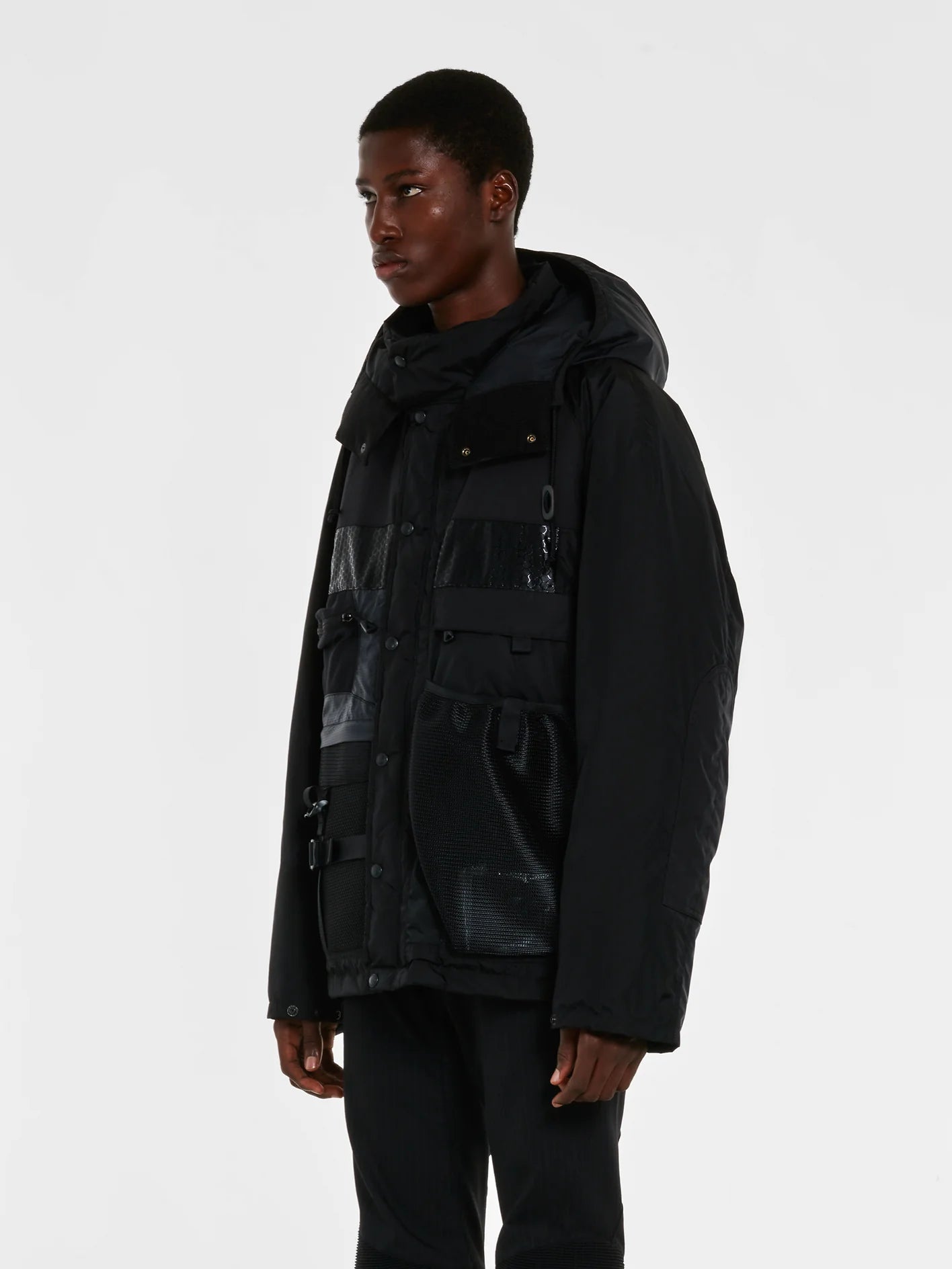 Junya Watanabe MAN -Nylon Ripstop Parka Black
