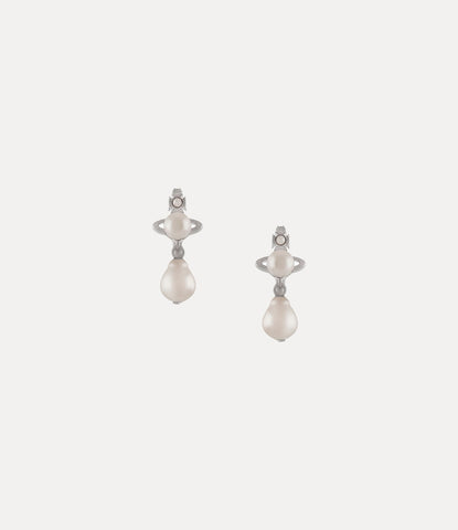 Cybille Earrings in platinum-cream