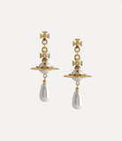 Pearl Drop Earrings Gold tone