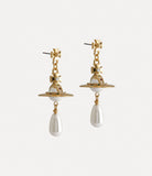 Pearl Drop Earrings Gold tone