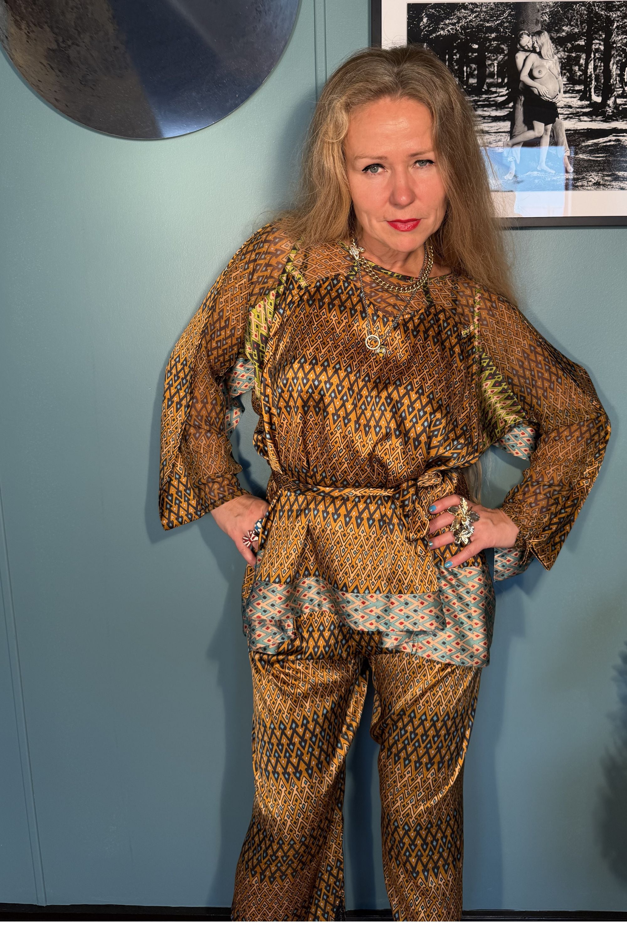 Josephine Silk Blouse – Sporrof Brown | Kron by Kronkron