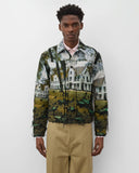 Front worn
Junya Watanabe Man House Jacket in multi with woven house motif, front view