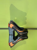 Black with multi colored details
