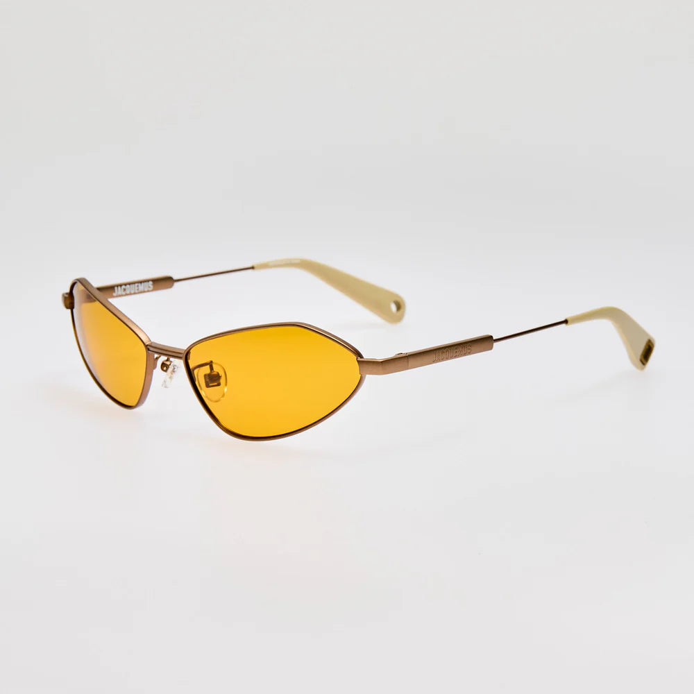 Jacquemus Bambino Sunglasses – Matt Putty and Amber
