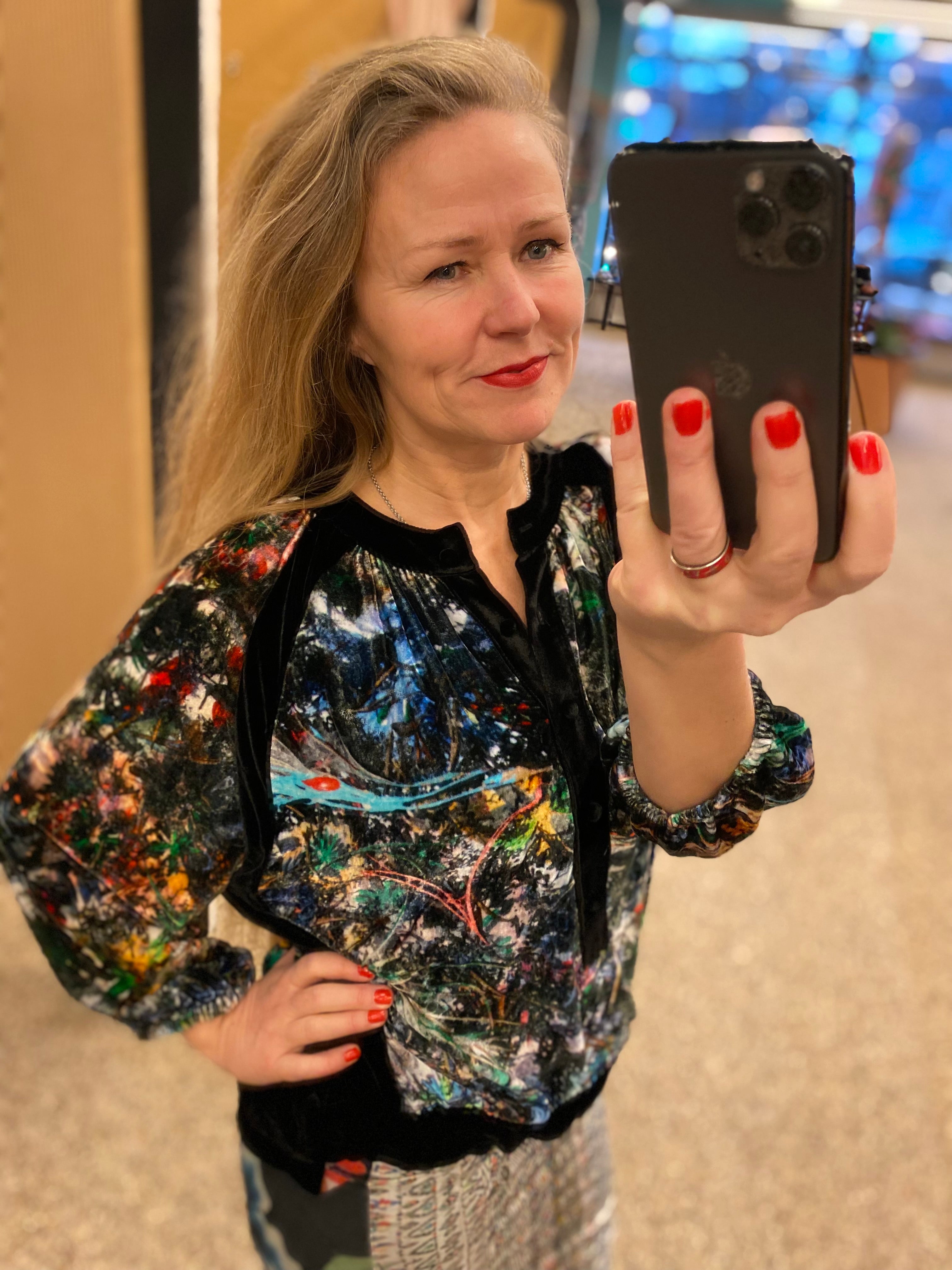 Ursula Top Þórsmörk blue