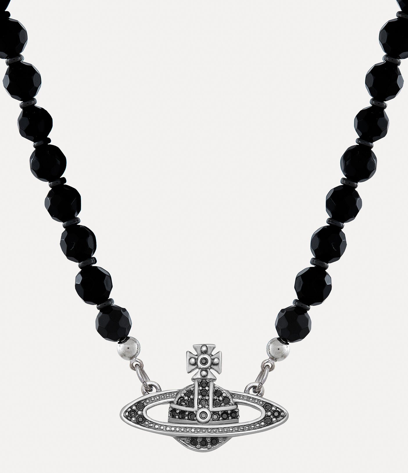 Man messaline choker Silver