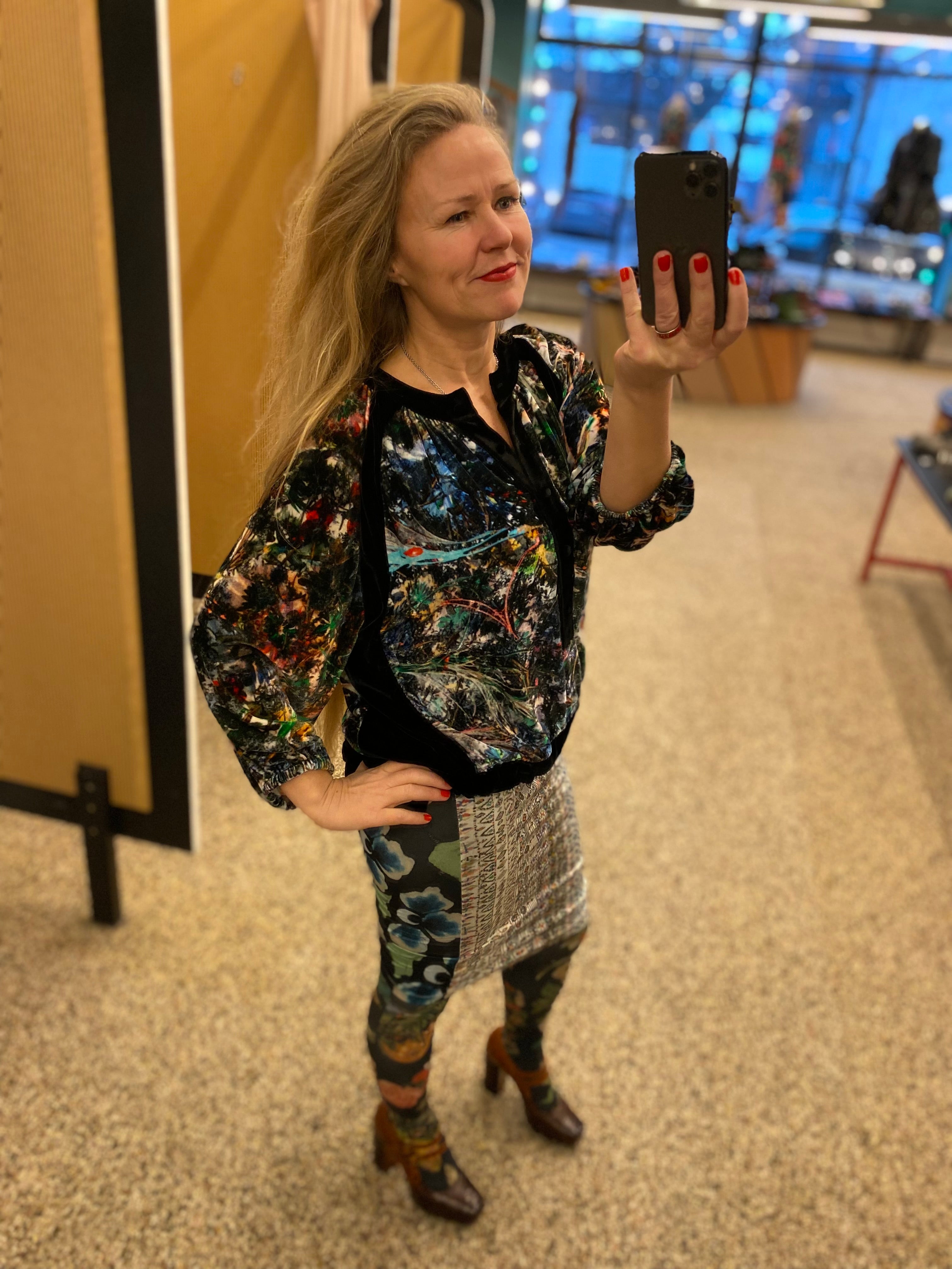 Ursula Top Þórsmörk blue