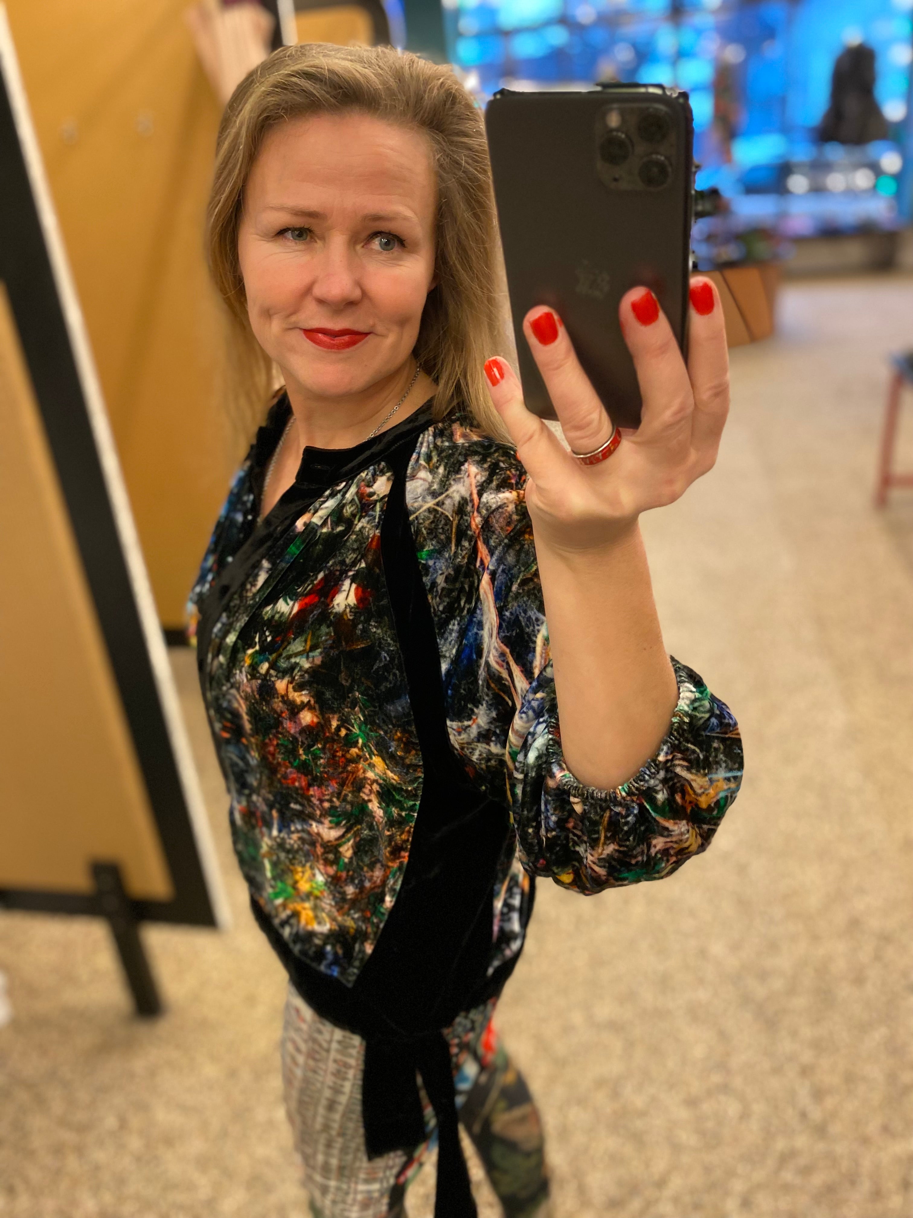 Ursula Top Þórsmörk blue