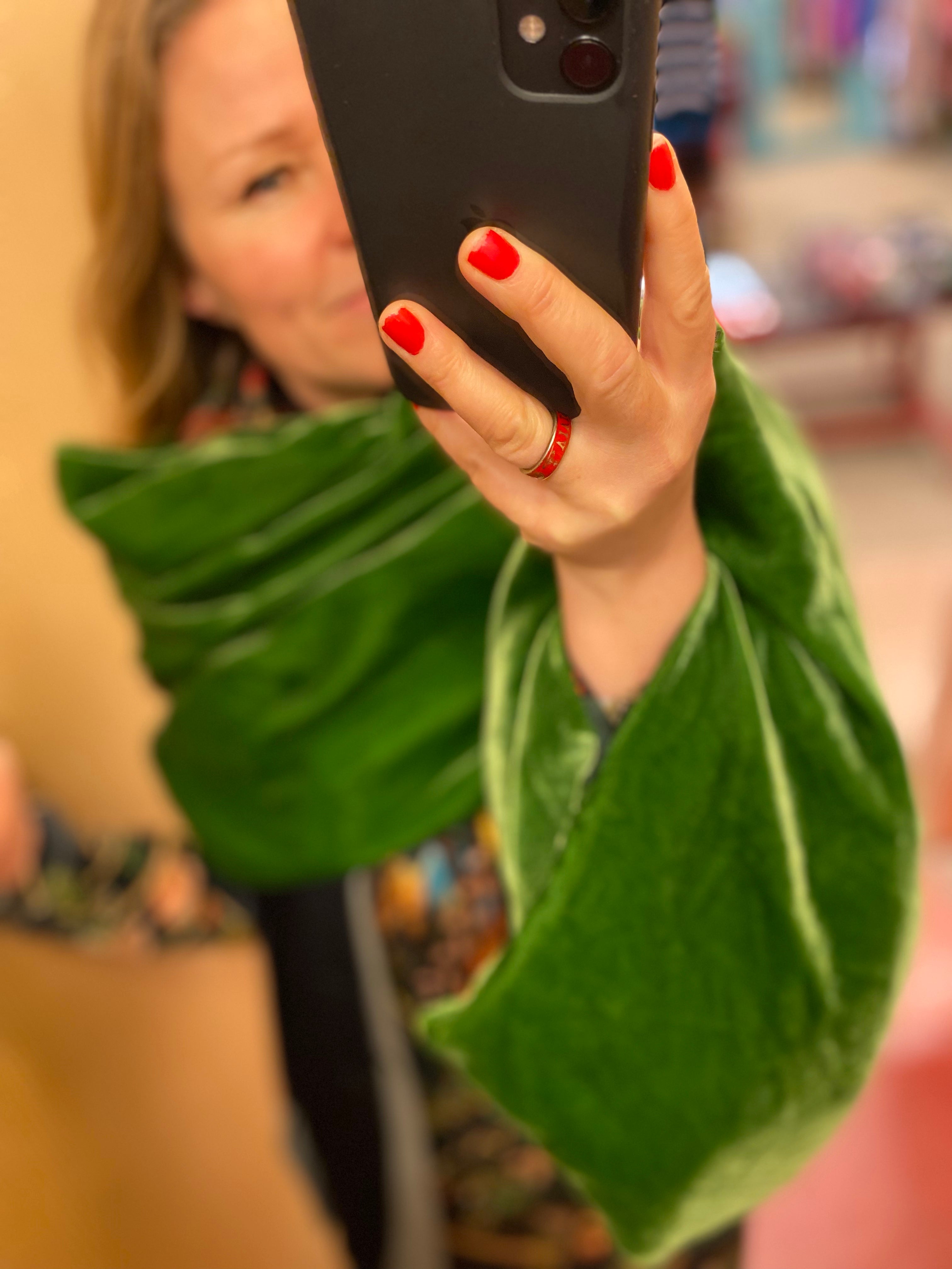 Silkvelvet scarf//sleeves