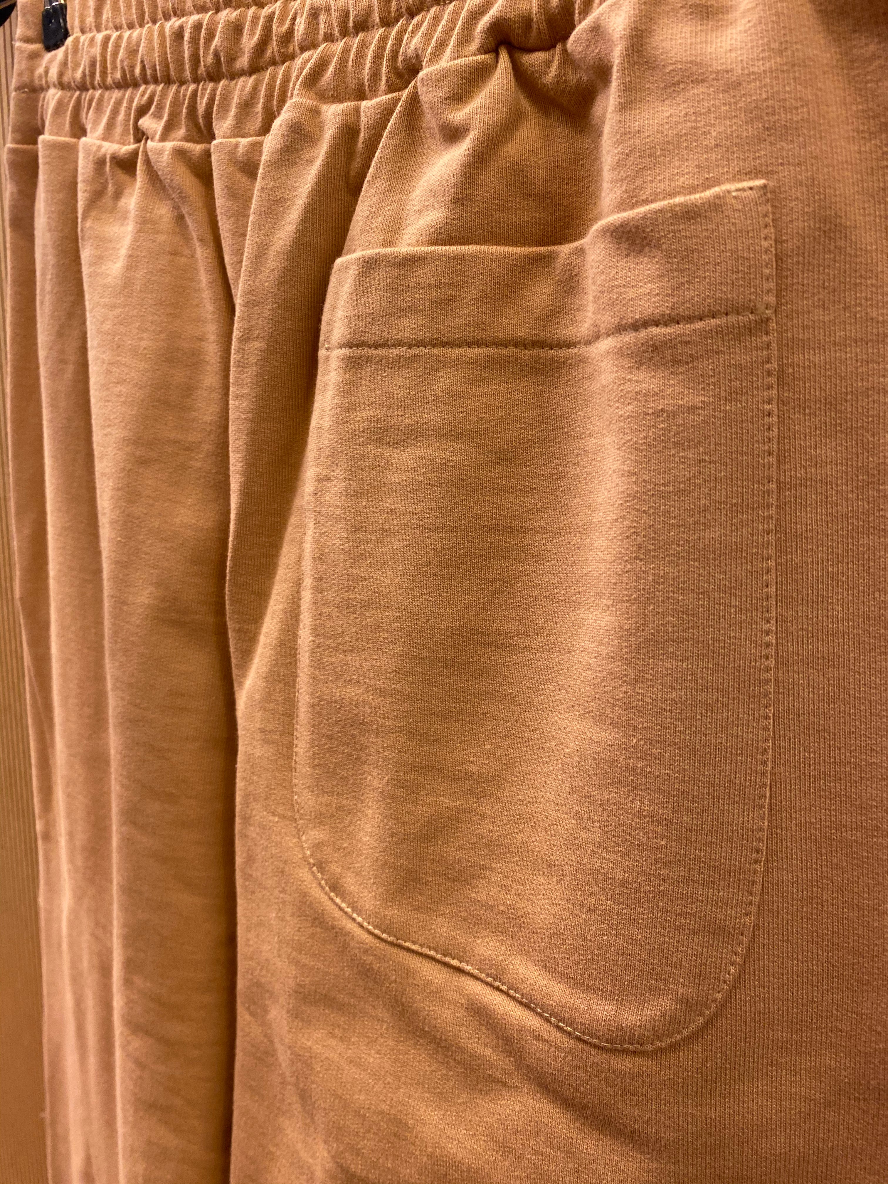 PATCHWORK SWEATPANTS Beige