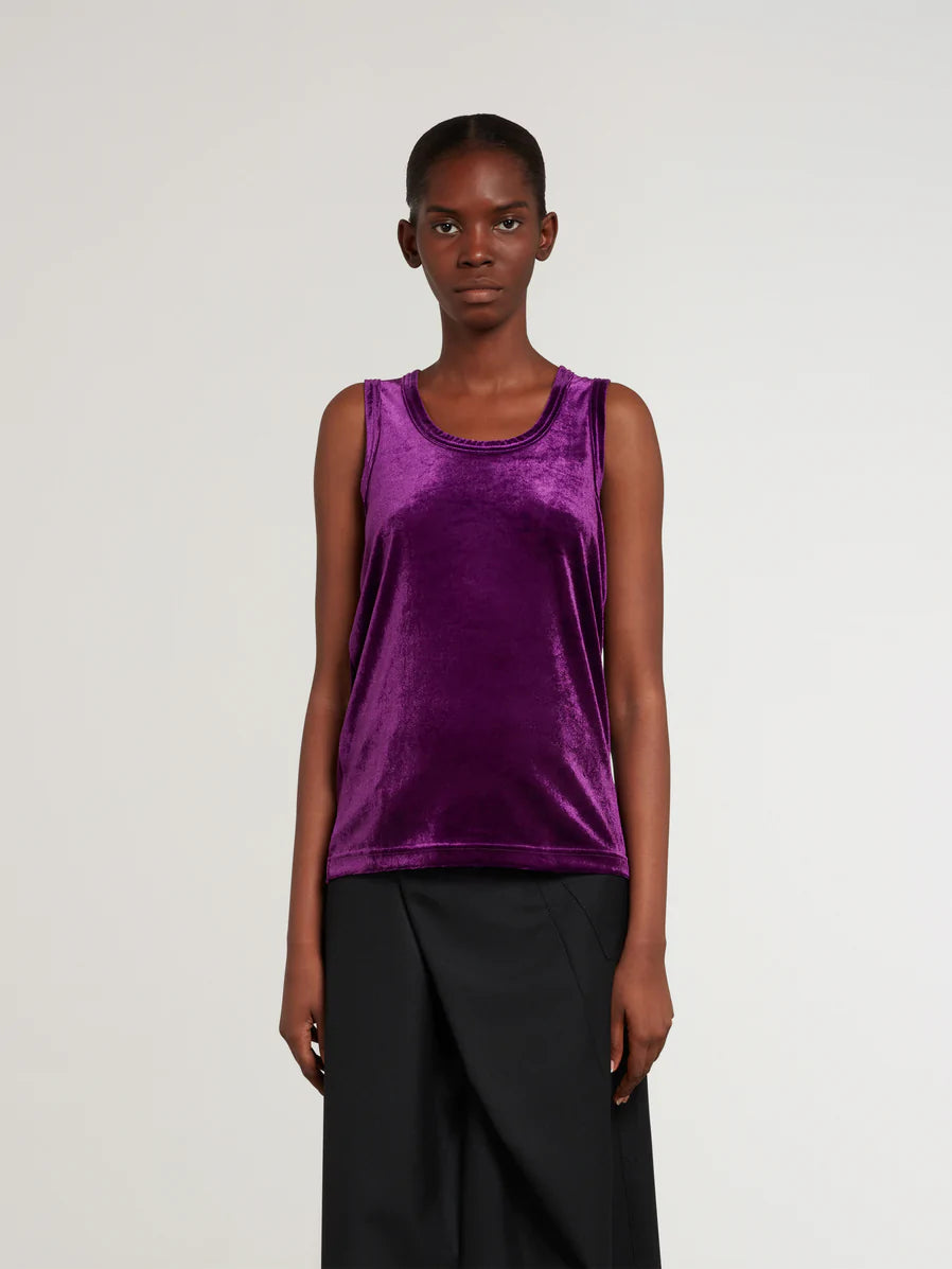 Velour Junya Watanabe Velour Tanktop purple