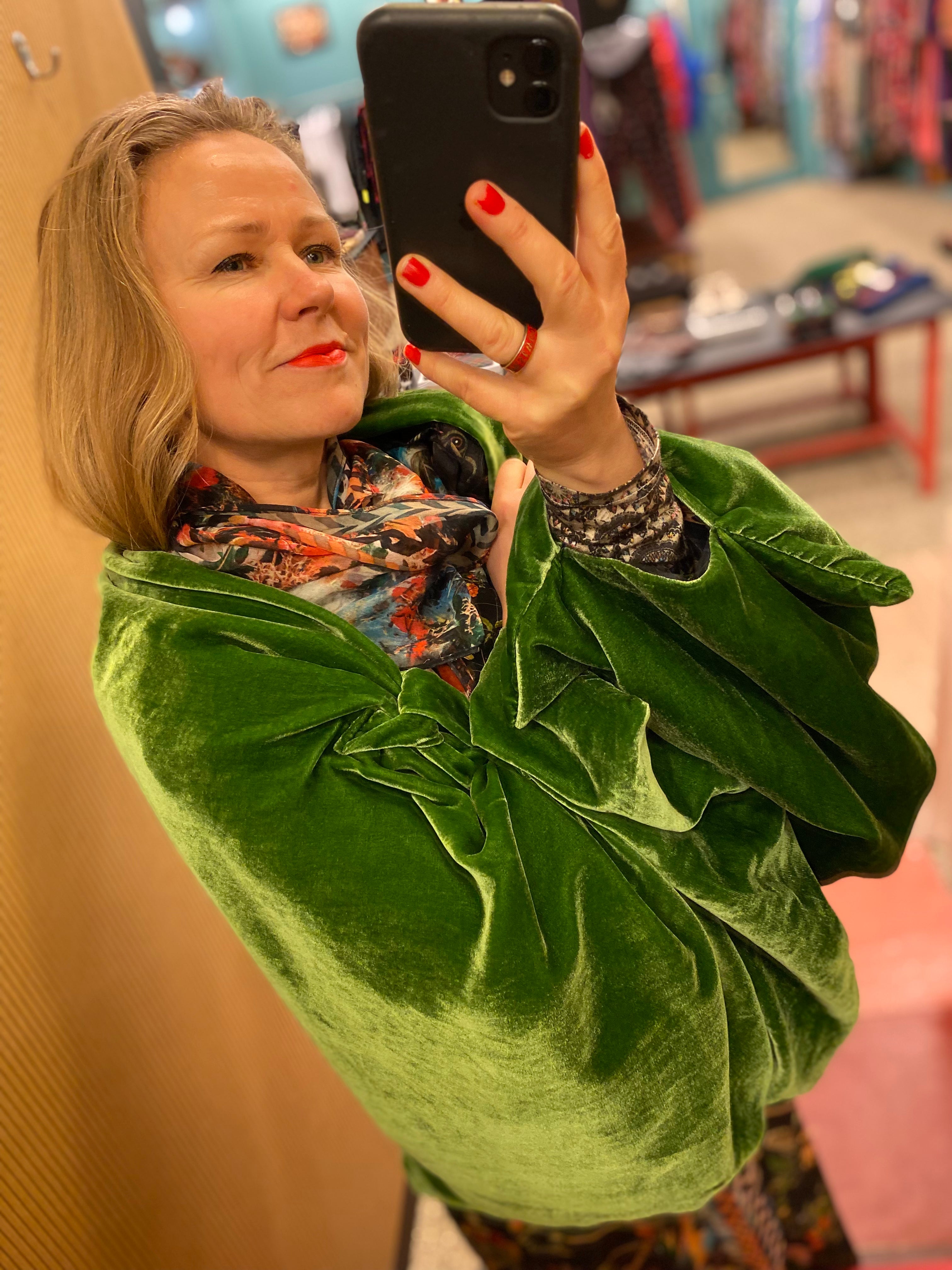 Silkvelvet scarf//sleeves