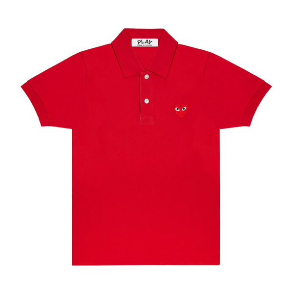 Play Comme des Garçons Polo RED with red heart