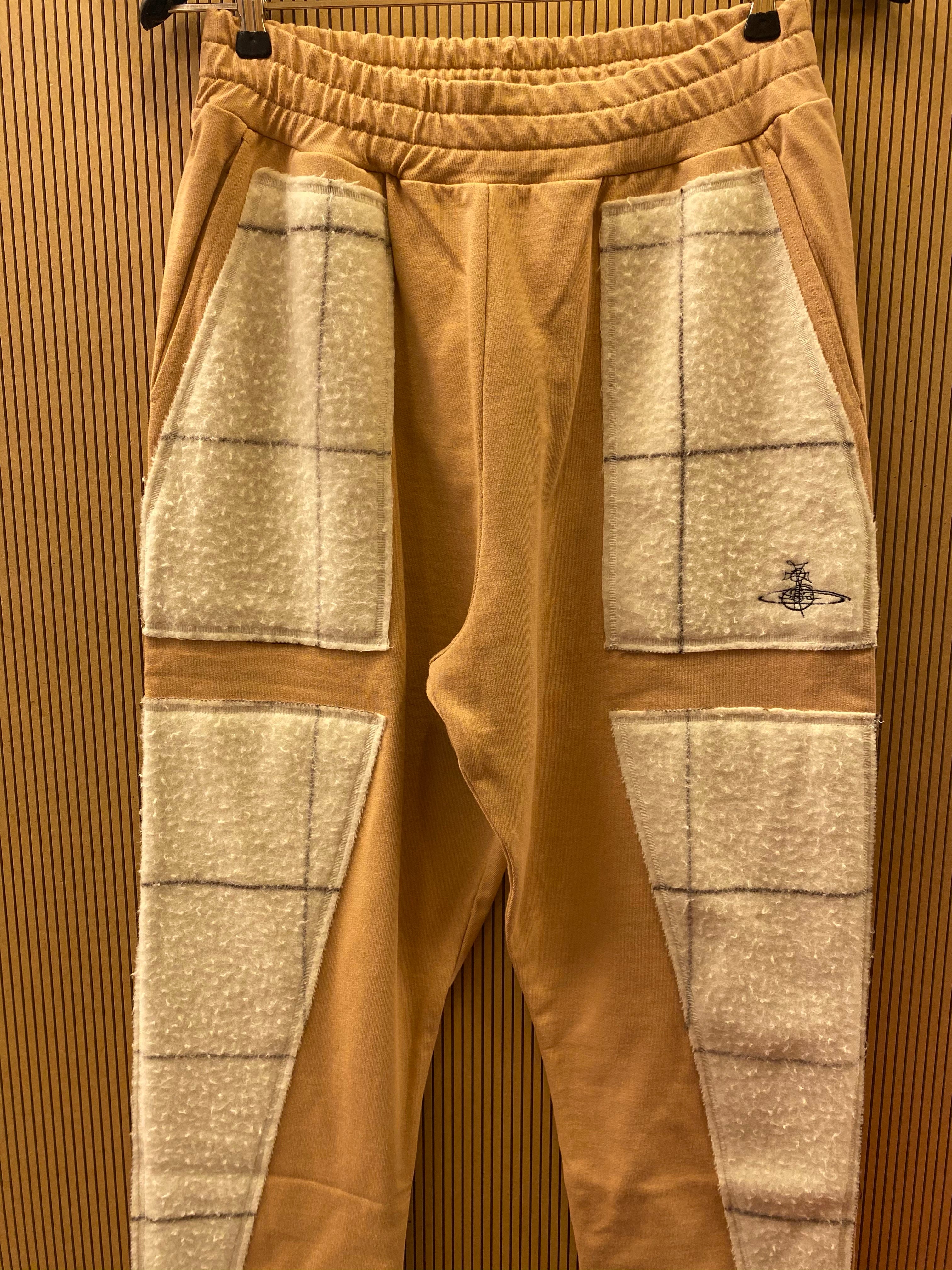 PATCHWORK SWEATPANTS Beige