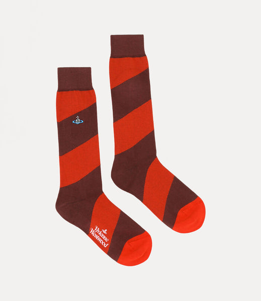 Vivienne Westwood Block stripe sock RED