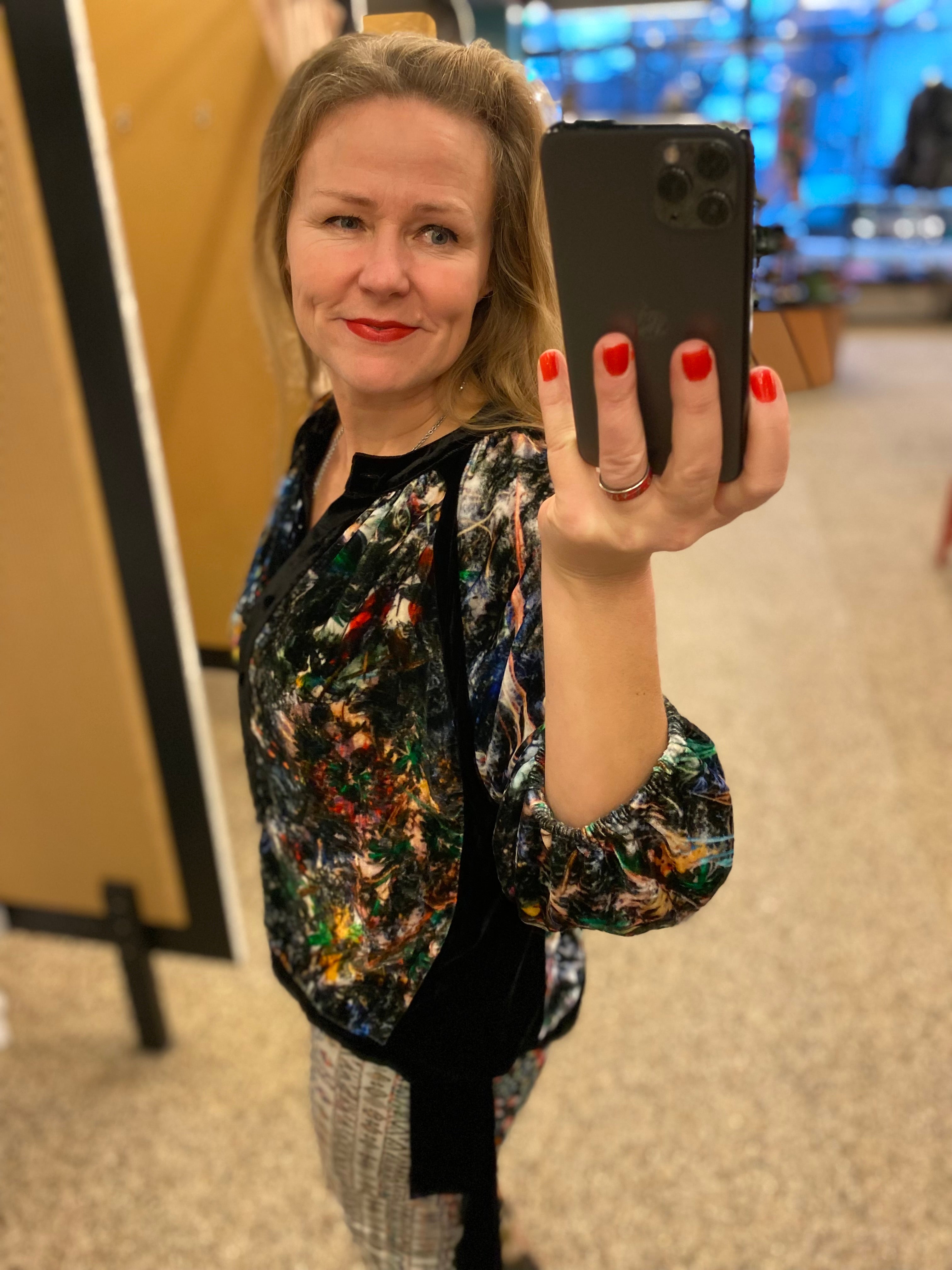 Ursula Top Þórsmörk blue