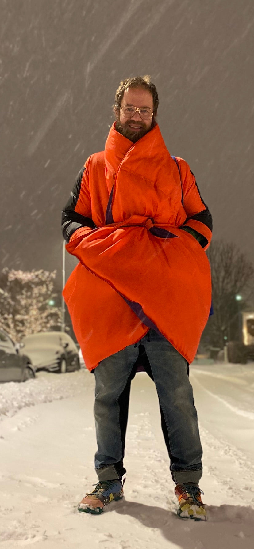Wanda Le More Down coat Purple/Orange