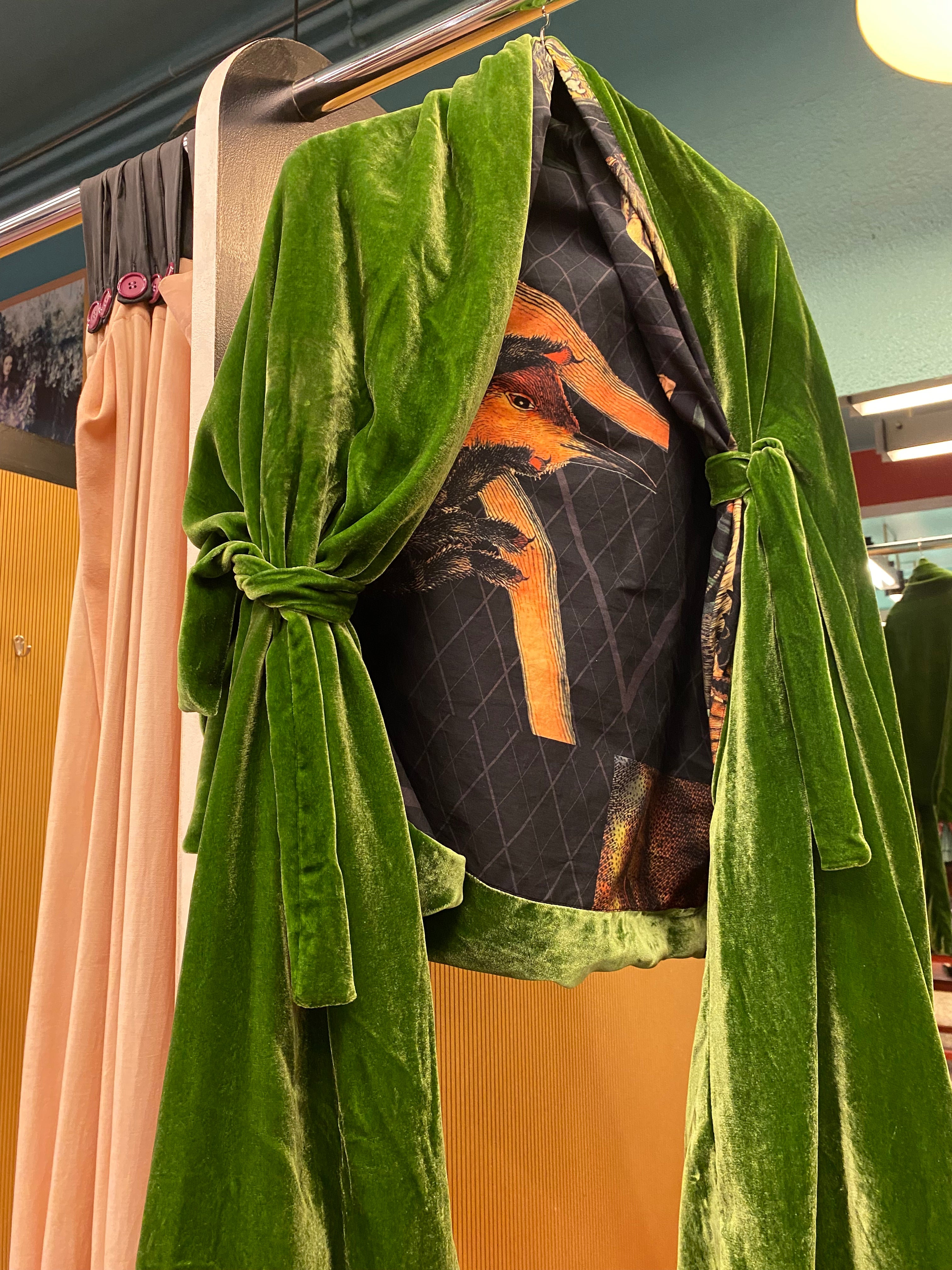 Silkvelvet scarf//sleeves