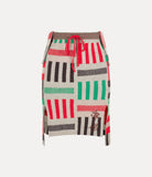 RUG SKIRT - RED/GREEN