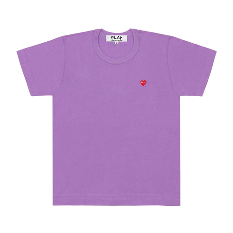 Play Comme des Garçons T-shirt Purple with red heart