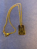 Man. Fosco pendant gold/ruthenium black