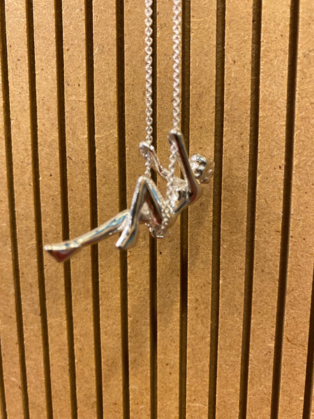 Swinging lady necklace